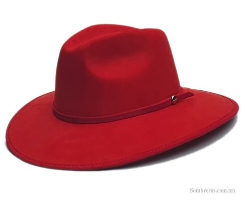 Sombrero Gamuza Explorer Rojo